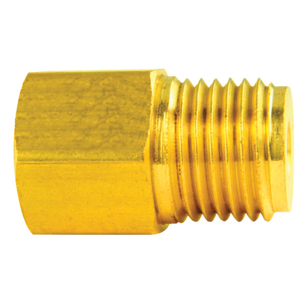 Ags Brass Adapter, Female(1/2-20 Inverted), Male(9/16-18 Inverted), 10/bag BLF-21